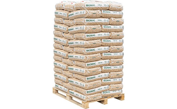 Biomac TOP Pellets ENplus A1 6mm | Palette 1050 kg (70x15kg)