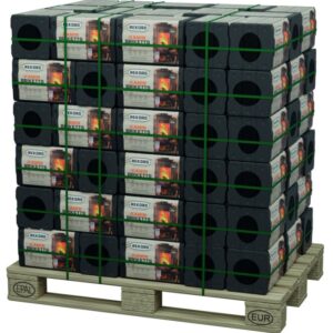 REKORD Braunkohlebriketts 10 kg | Palette 900 kg (90 Pakete)