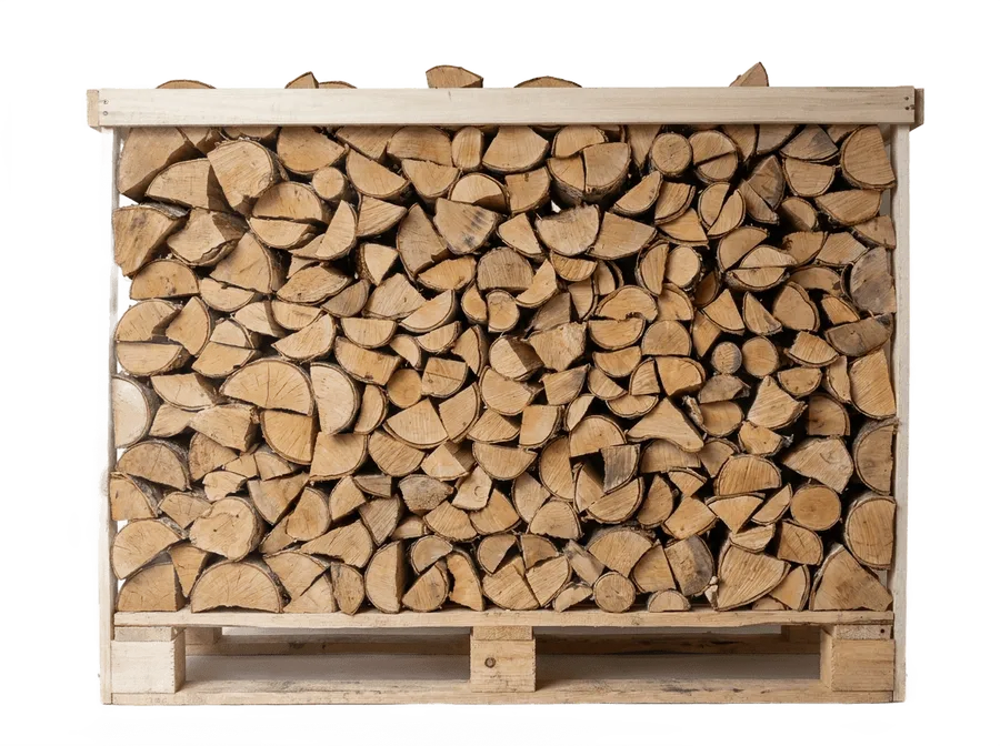 Brennholz Birke 25 cm | Kammergetrocknet <18% | Halbpalette 1 RM (1,5 SRM)