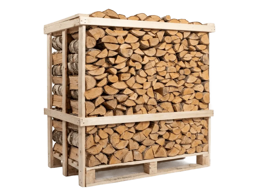 Brennholz Eiche 33 cm | Kammergetrocknet <18% | Palette 1 RM (1,5 SRM)