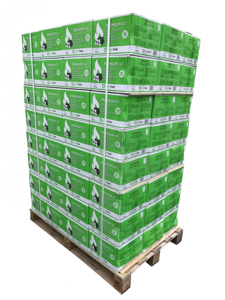 Greenheat Hartholzbriketts A1 | Palette 960 kg (96x10kg)